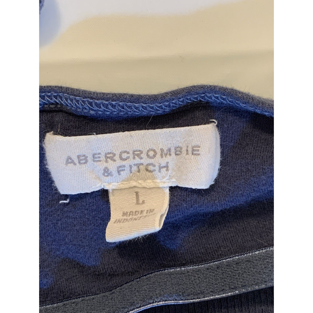 Y2K Abercrombie & Fitch Cami Womens Large Blue Fitted Spaghetti Strap/Shelf Bra - Picture 4 of 7